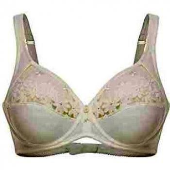 Felina 555-006 Women's Swiss Broderie Natural White Underwired Full Cup Bra 100D