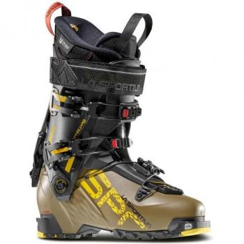 La Sportiva Botas de Esquí Vanguard (Turtle/Yellow) Hombre - Botas de esquí de travesía, diseño ligero y cómodo, excelente ajuste, suela Vibram para tracción, sistema de cierre rápido, compatible con