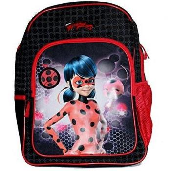 Vadobag Miraculous - Sac A Dos Noir 42Cm 1 Poche Soufflet Mochila Infantil, 42 cm, Negro