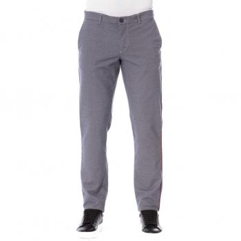 Trussardi Jeans Blue Cotton Slim-fit Trousers - IT48 | M