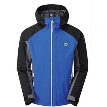 Dare2B Recode-Chaqueta con Capucha Impermeable, Transpirable Jackets Waterproof Shell, Hombre, Atheltic Blue/Black, XXL