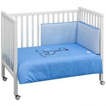 Juego de nórdico de algodón + protector para cuna BE 60x120 cm. varios colores