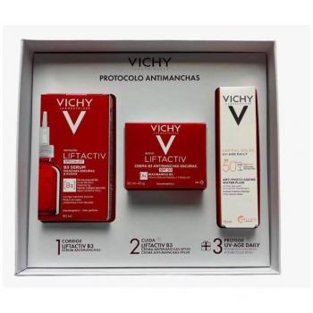 Vichy LiftActiv Anti-Stain Protocol Gift Set: B3 Serum 30ml + B3 Cream 50ml + Free Capital Soleil UV Age Daily SPF50+ 15ml
