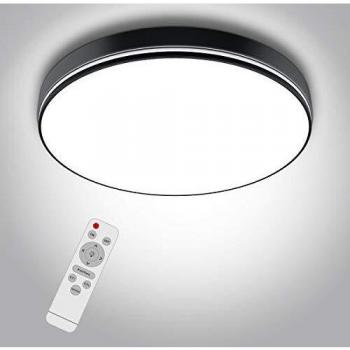 72W Plafón LED de Techo Regulable con Control Remoto, bapro ф50cm Lámpara Led Techo Redondo Super Brillante, Moderna LED Plafón de Techo para Cocina, Salón, Dormitorio, Baño y Pasillo