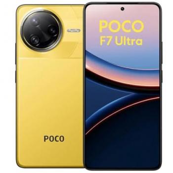 Smartphone POCO F7 Ultra 5G Amarillo 16 GB RAM + 512 GB Almacenamiento, Pantalla AMOLED 6.67, Snapdragon 8 Elite, Doble SIM