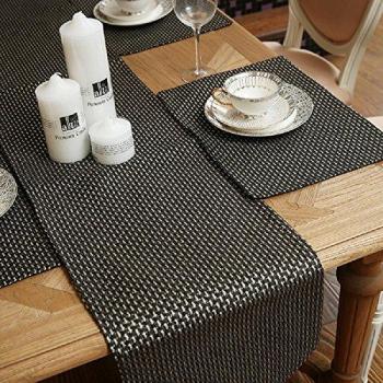 K&C Configuración de manteles manteles individuales de comedor mesada en la cocina juego de 4