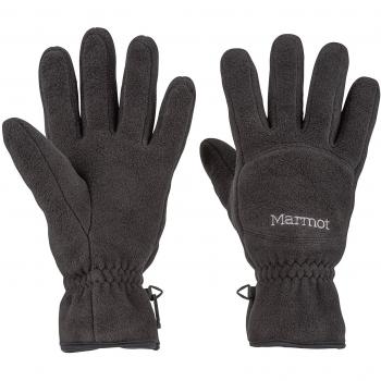 Marmot Fleece Glove Guantes vellón, cálidos, a Prueba de Viento, Repelente al Agua, para Exteriores, Ciclismo, Correr, Hombre, Negro, M