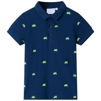 Polo infantil azul marino 104