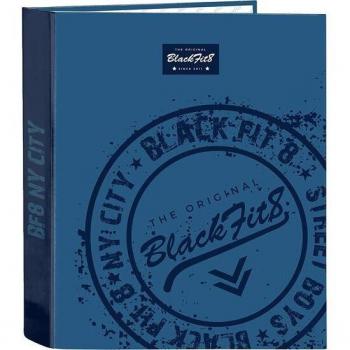 Carpeta F. 4 Anillas Lomo Ancho Blackfit8 Stamp