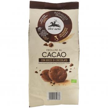 Alce Nero Galletas Cacao con Pepitas de Chocolate Bio, 250g