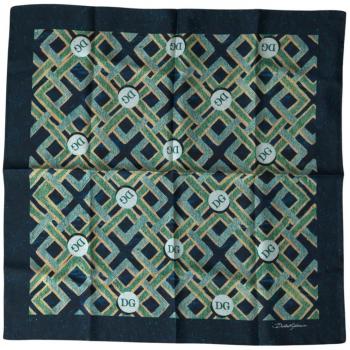 Dolce & Gabbana Multicolor Printed Square Handkerchief Scarf, Pocket Scarves, male, Multicolor, Size: ONE SIZE Luxurious Multicolor Silk Square Scarf