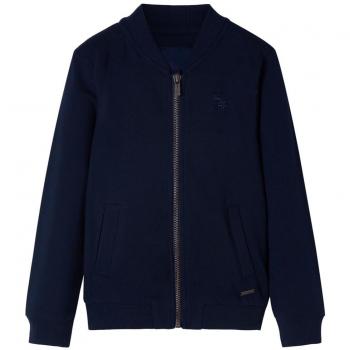 Sudadera infantil con cremallera azul marino 104