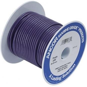 Ancor 16 AWG Tinned Copper Wire - Purple - 100 ft