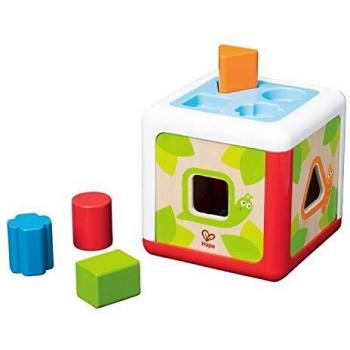 Hape - Shape Sorter Wooden Cube Toy