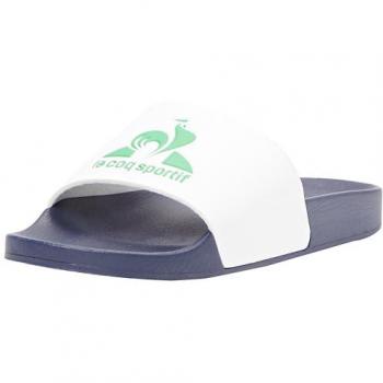 Chanclas Le Coq Sportif Modelo Slide HF FEF para Hombre, Azul/Blanco/Verde, Talla 41 EU