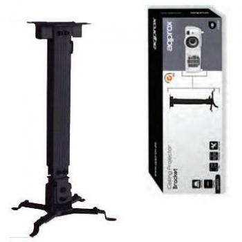 Approx APPSV01 Soporte de Techo para Proyector Inclinable VESA 200x200mm Carga Máxima 10Kg Negro
