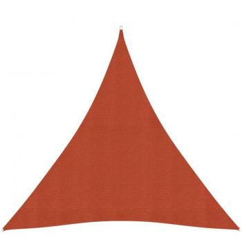 Toldo de vela HDPE terracota 160 g/m² 4x4x4 m