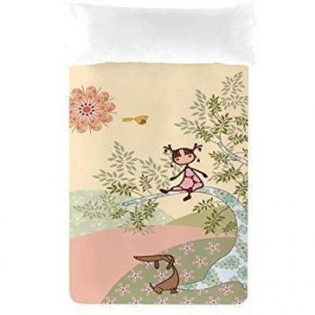Euromoda Licencias Juego De Funda Nórdica Niña Olivo Verde Cama 90