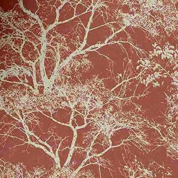 Papel Tapiz Glitter Bosque Susurrante Rosa Oscuro Holden Decor 65400