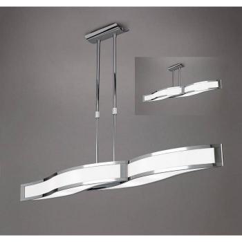 Luz semi-techo Sintesys Ancho telescópico convertible 19 cm, Diyas - Inspired Mantra Sintesys Telescópico Lineal Convertible a Semi Empotrado E27, 4 Luz E27 - M066