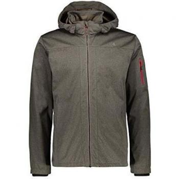 CMP Chaqueta de Melange Softshell ligera, cortavientos e impermeable WP 8.000, para hombre, Hombre, Chaqueta, 39A5027M, Wood Mel., 48