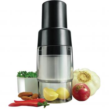 Simposh Cortadora Afilada para Frutos, Vegetales, nueces, Hierbas, Cebolla y ajo 2.55 Pulgadas Negro