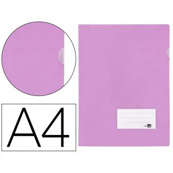 Carpeta Liderpapel Dossier A4 Uñero Lavanda Opaco