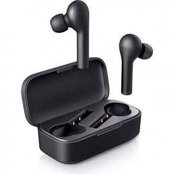AUKEY Auriculares Bluetooth, Auriculares Inalámbricos Bluetooth 5 en la Oreja con Caja de Carga, Micrófono Incorporado, Control Táctil, Reproducción de 25 Horas para iPhone y Android