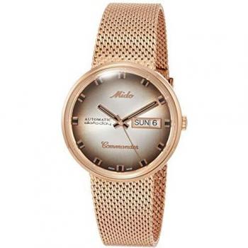 Mido Commander 1959 Special Edition Silver Dial Rose Gold Steel Automatic Men's Watch M8429.3.23.11