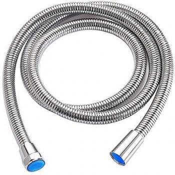 Manguera de Ducha 1.5m con Acero Inoxidable y Cromo para Cabezal de Ducha Tipo G1 / 2, Tubo de Ducha Universal Flexo para Ducha o Ba?era