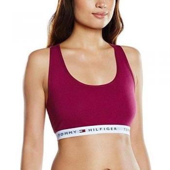 Tommy Hilfiger Cotton bralette iconic - Sujetador deportivo para mujer, color purple potion-eur 517, talla W36