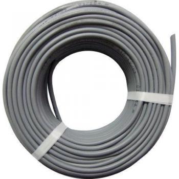 electroline 14007 - Cable telefónico de 2 pares + tierra - Mt 25 - Gris