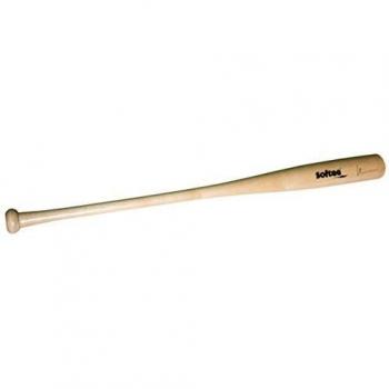 Bate de Béisbol Softee Equipment Unisex en Madera, Blanco, Tamaño S