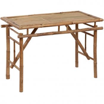 Folding Bamboo Garden Table 115x50x75 cm
