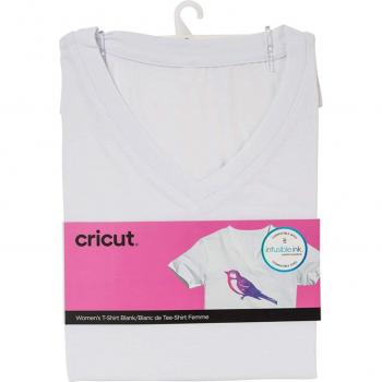 Camiseta Personalizable Blanca para Plotter de Corte Cricut Mujer Talla S