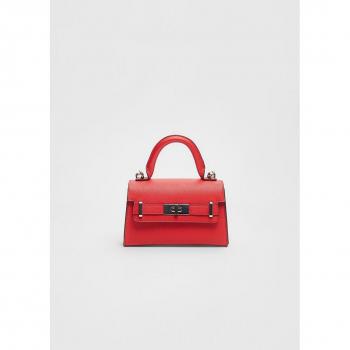 Stradivarius Red Mini Buckle Crossbody Bag OS