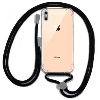 Funda Transparente Cool con Cordón Liso para iPhone XS Max