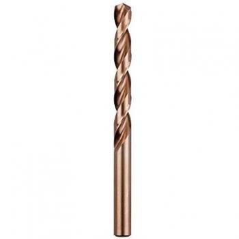 kwb Broca de HSS en espiral de cobalto, 4.0 mm, DIN 338, cortante hacia la derecha, tipo N, cobalto aleado del 5%, rectificado de precisión, color bronce, ángulo agudo de 135°