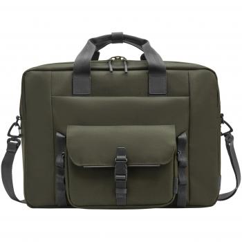 Bolsa Modular para Laptop HP de 15,6 pulgadas - Resistente al Agua, Material Reciclado, Color Verde y Gris, con Compartimentos Internos y Externos