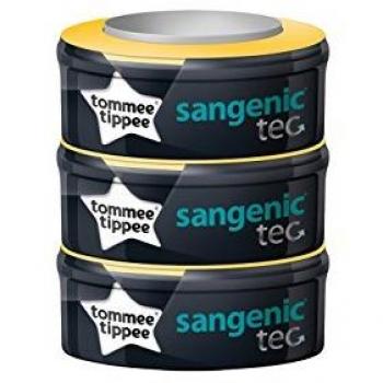 Tommee Tippee Rollos de bolsas para sistema de eliminación de pañales Sangenic, 3 unidades