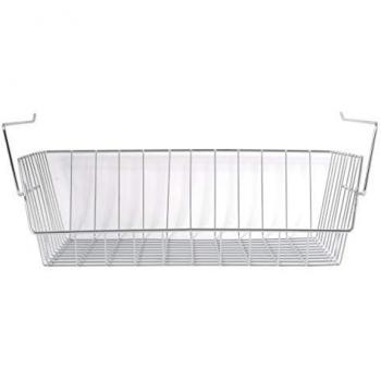 Cesta Colgante de Alambre 40x27x14 cm en Acero Cromado Premium