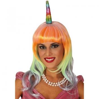 Peluca de Unicornio Multicolor