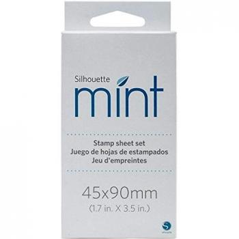 Juego de material para sellos Silhouette MINT 45 mm x 90 mm