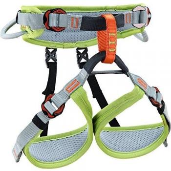 Climbing Technology Ascent, arnés Unisex Infantil, Verde/Gris, XXS