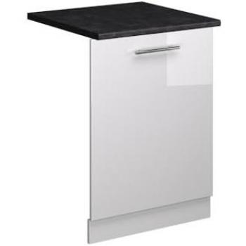 Panel Frontal para Lavavajillas Fame-Line, Blanco Alto Brillo, 60 cm, Antracita