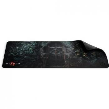 Alfombrilla Gaming SteelSeries QcK Heavy XXL Diablo IV, Microfibra Gruesa, 40 x 90 cm, Antideslizante, Negra