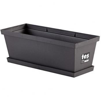 Plastiken TES Plato Jardinera, Gris, 46x16.5x2.5 cm