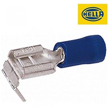 Conector de cables HELLA 8KW 044 032-812 - Azul - Para secciones de 1.5mm² a 2.5mm² - Enchufe distribuidor - Tamaño: 6,3 x