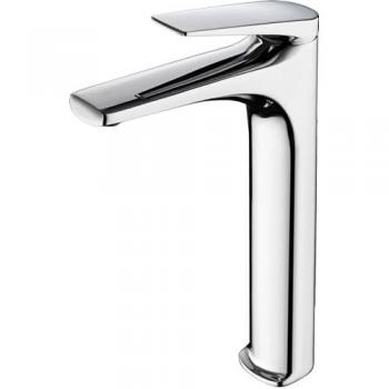 Grifo Monomando Alto para Lavabo de Latón - Grifería Alta en Color Cromo IMEX