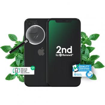 Renewed iPhone 11 Black 64GB - Smartphone Apple reacondicionado con doble SIM, iOS 13, 4G, 4 GB RAM y batería de 3110 mAh